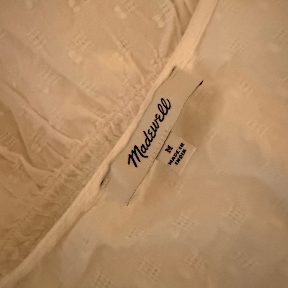 Madewell Button Up Waisted Blouse - Picture 3 of 10